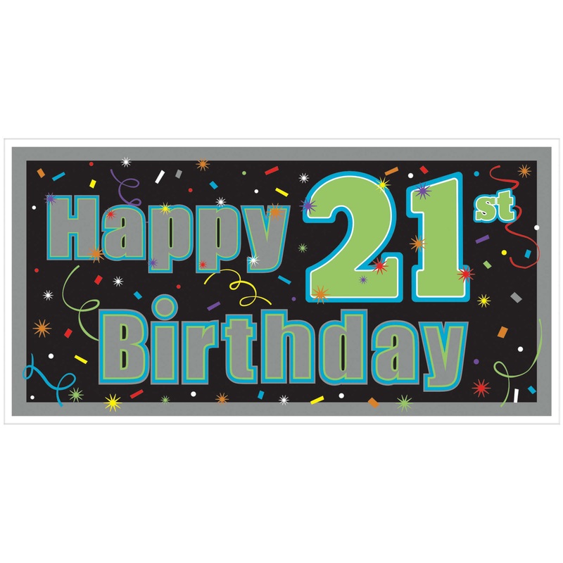 21st Birthday Banner - Over 5FT
