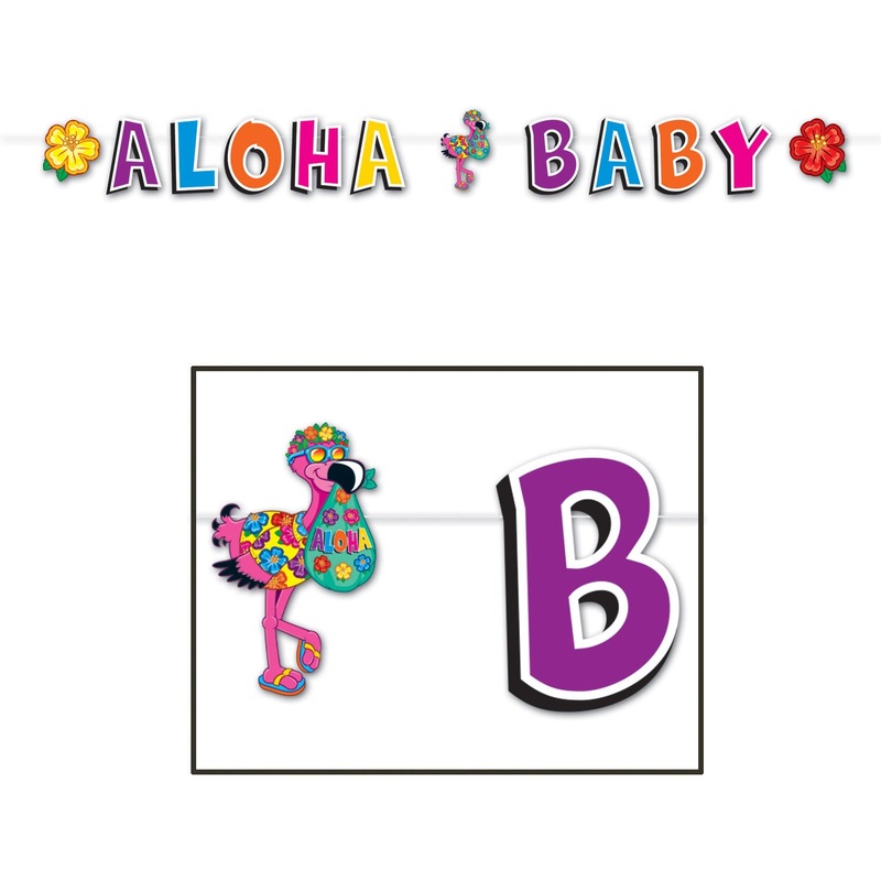 Aloha Baby Letter Banner