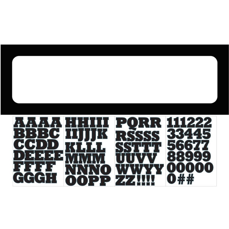 Black Border Customizable Banner