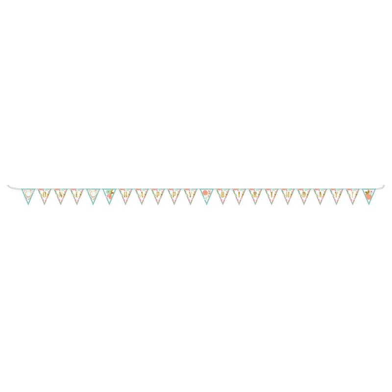 Boho Birthday Pennant Banner