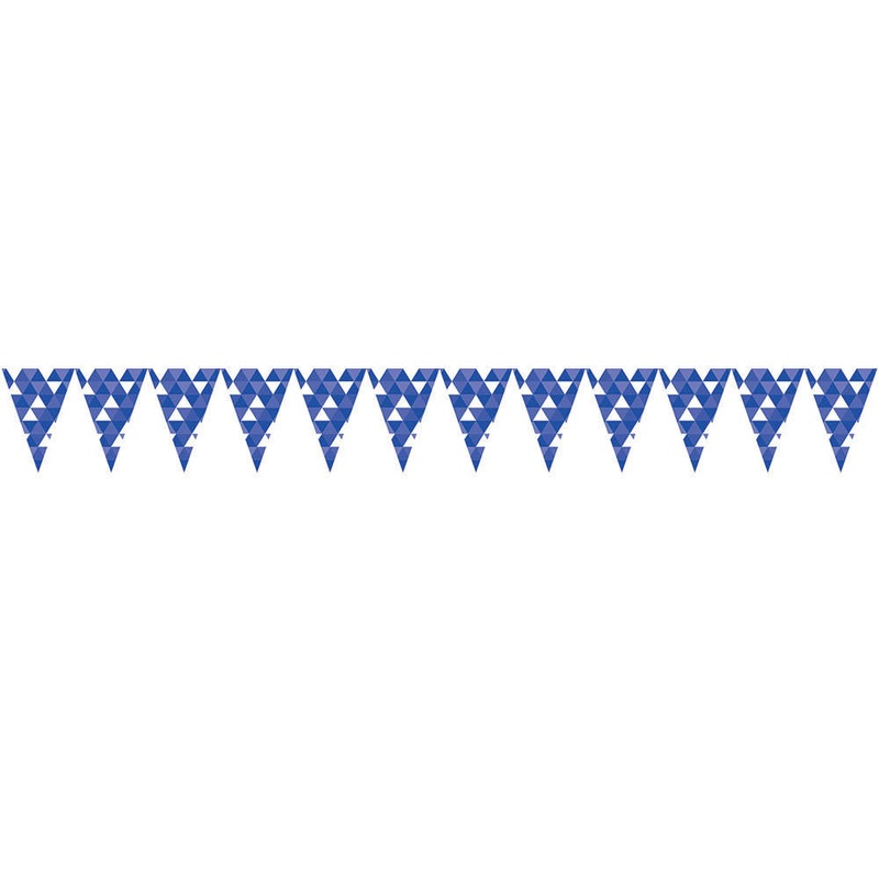 Cobalt Fractal 9' Pennant Banner