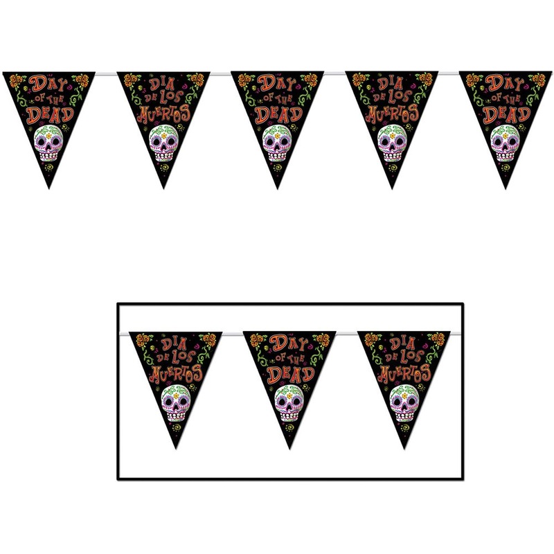 Day Of The Dead Pennant Banner