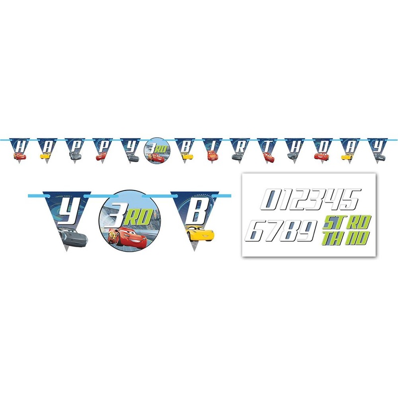Disney Cars 3 Letter Banner