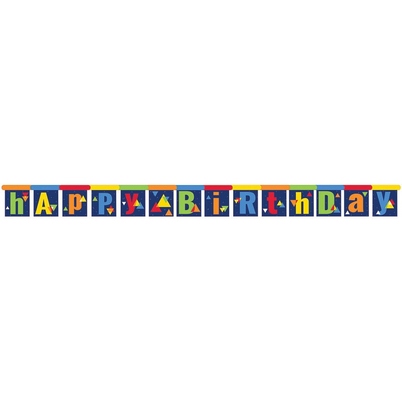 Geo Pop Letter Banner