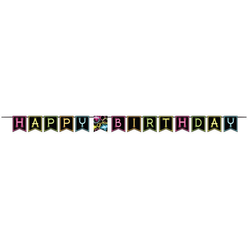 Glow Party Pennant Banner