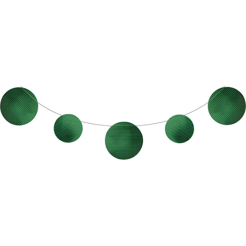 Green Embossed Foil Banner
