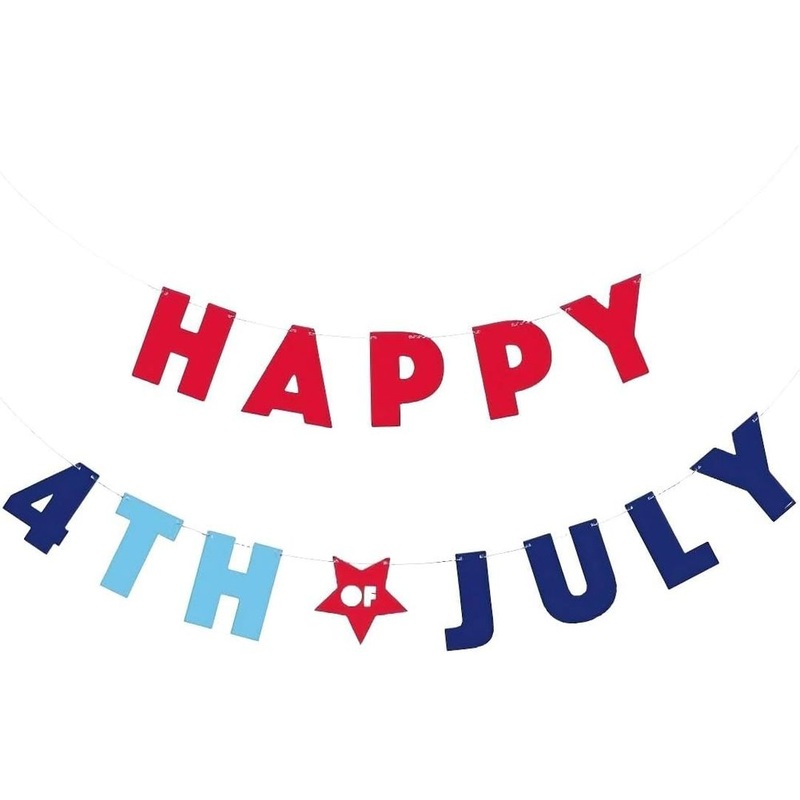 Happy 4th of July Letter Banner