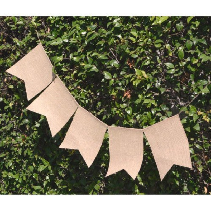 Jute Swallow Tail Banner | 1ct