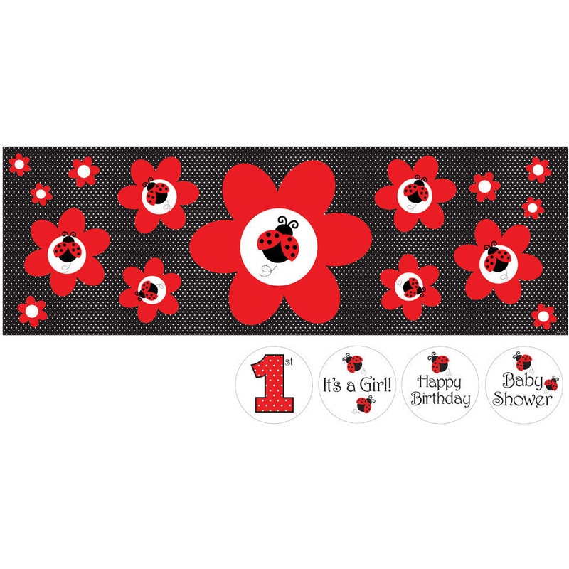 Ladybug Fancy Giant Party Banner