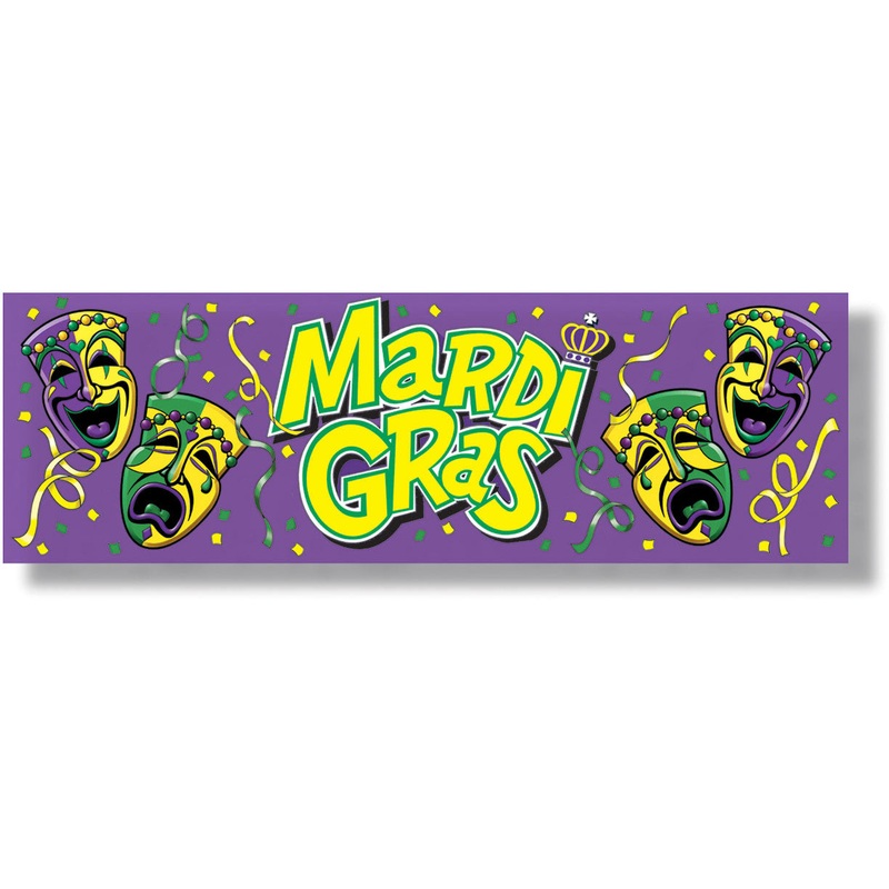 Mardi Gras Sign Banner