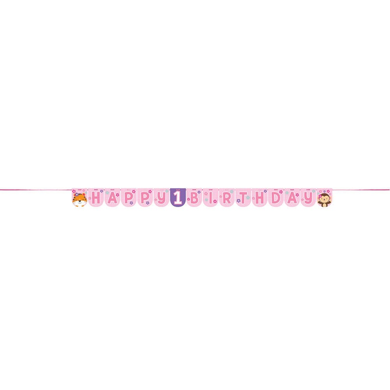 One is Fun Girl Letter Banner