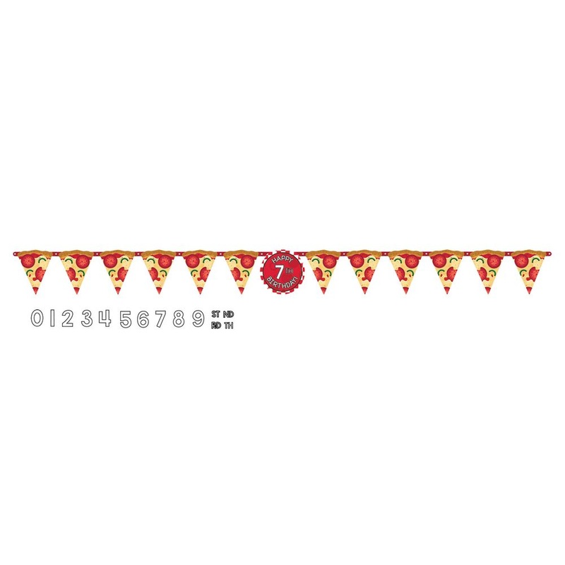 Pizza Party Letter Banner