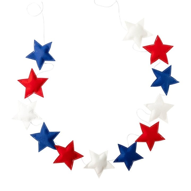 Puffy Star Felt Banner 8' | 1 ct