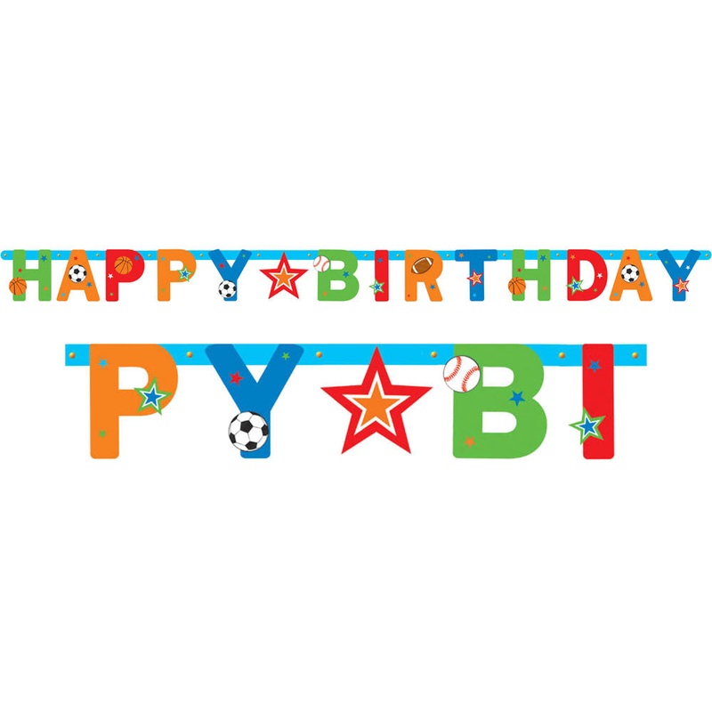 Sports Party Letter Banner