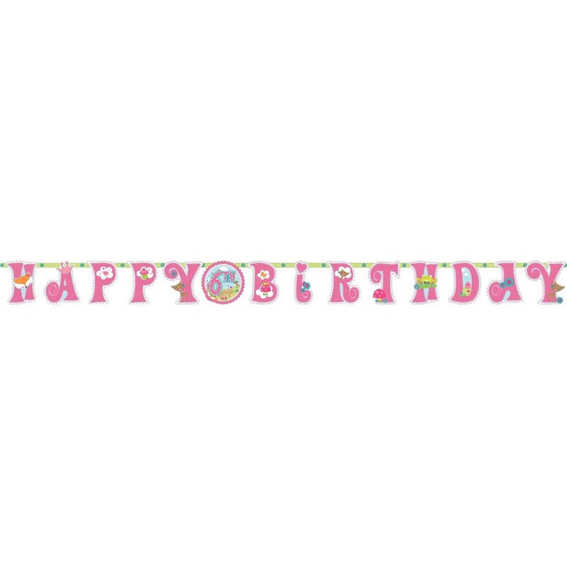 Woodland Princess Letter Banner