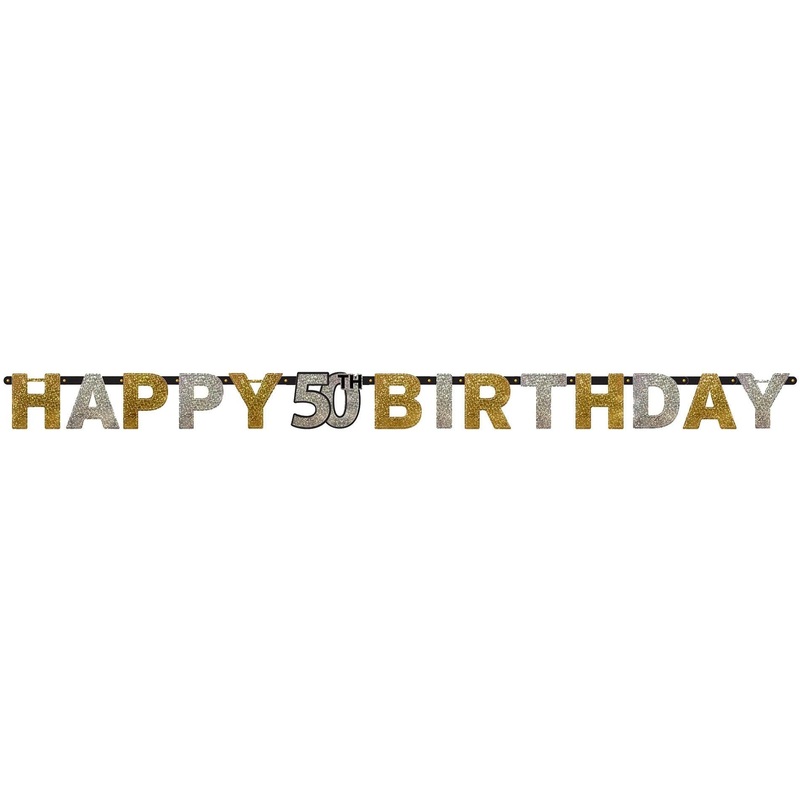 50th PRISMATIC LETTER BANNER