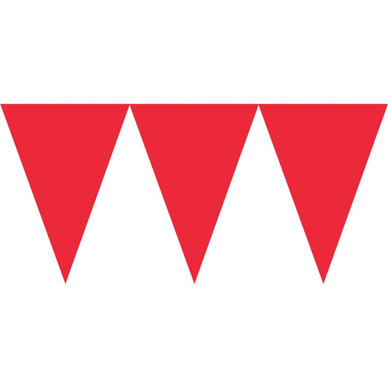 Apple Red 9' Pennant Banner