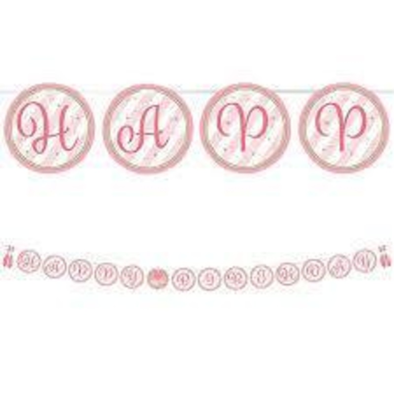 Ballerina Happy Birthday Banner