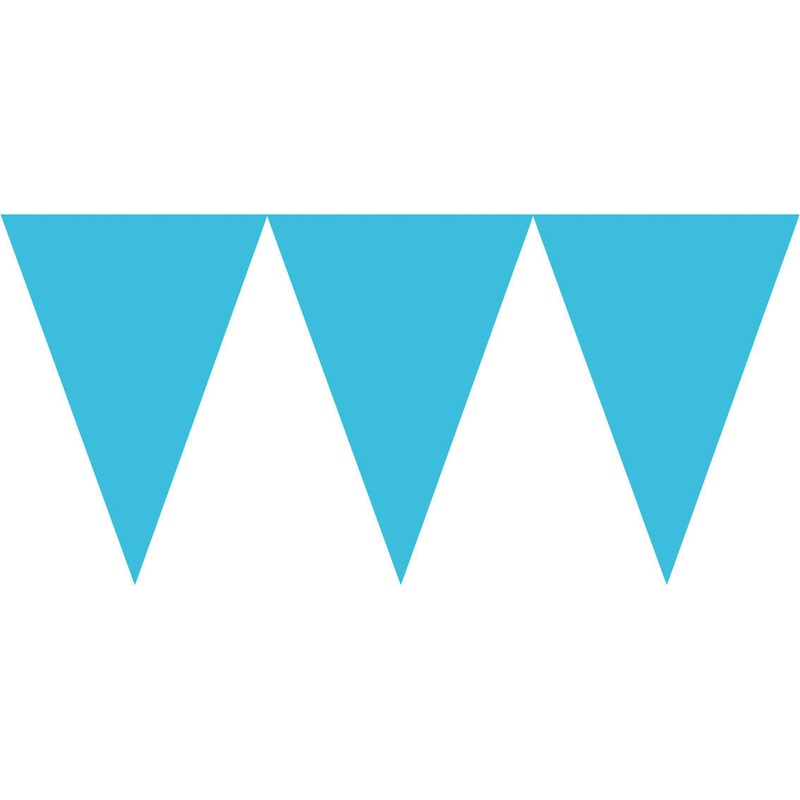 Caribbean Blue 9' Pennant Banner
