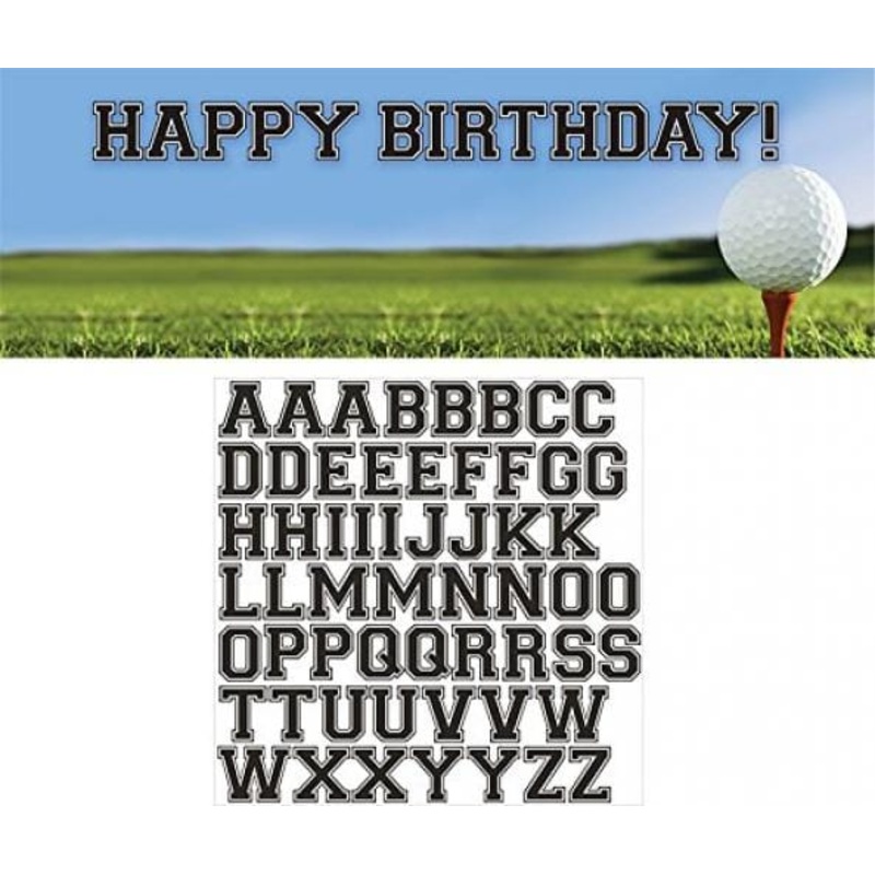 Custom sports birthday banner