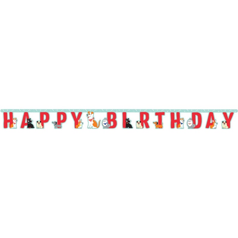 Dog Party Letter Banner