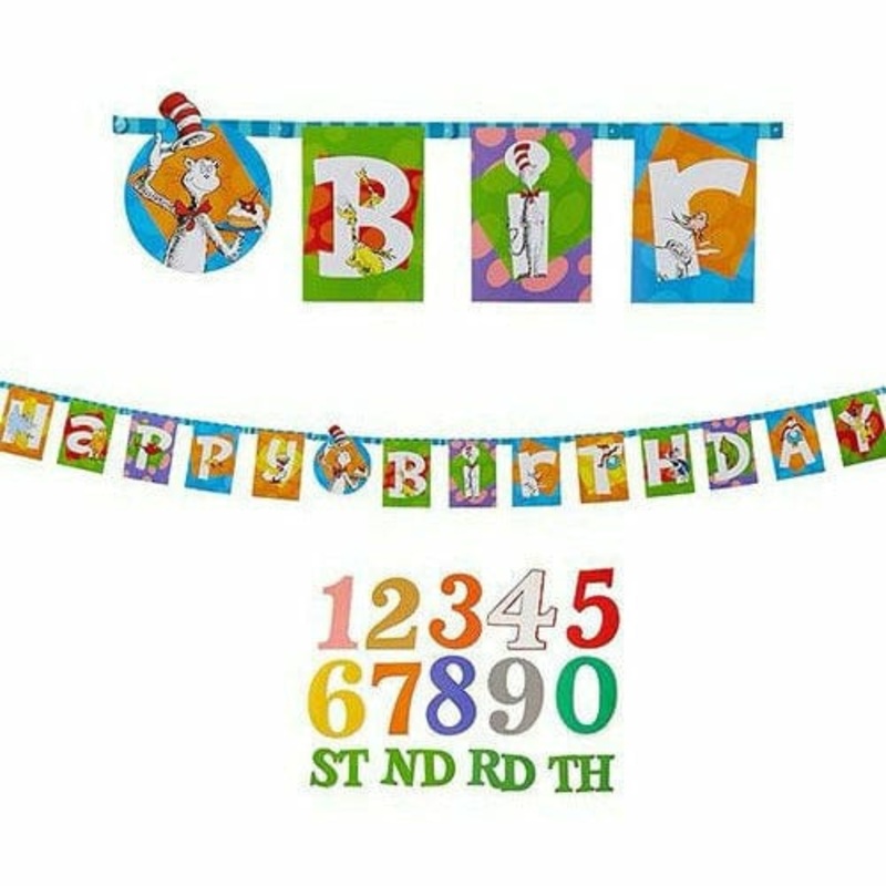 Dr. Seuss Birthday Banner Kit