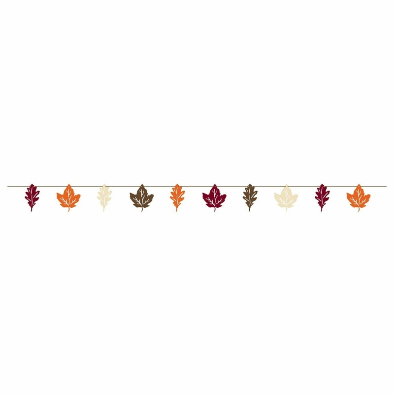 Fall Leaves Paper Banner