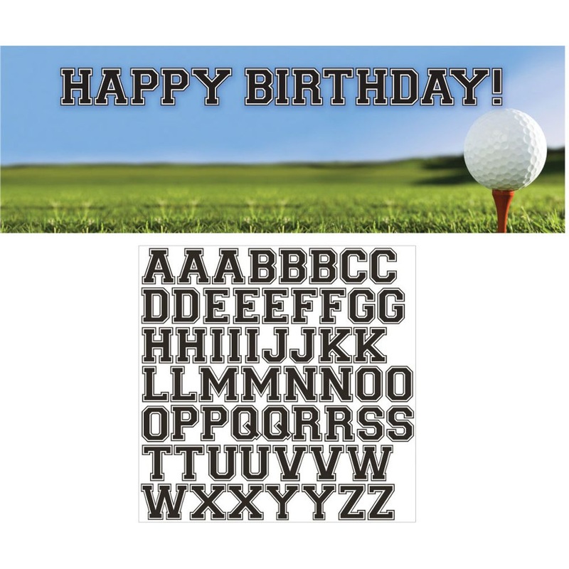 Golf Fanatic Party Banner