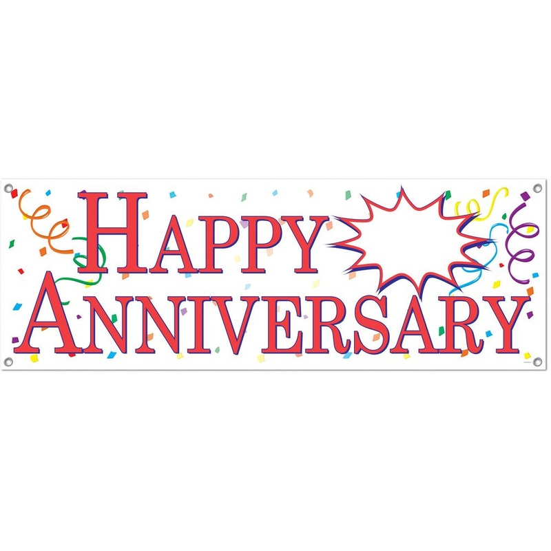 Happy Anniversary Sign Banner