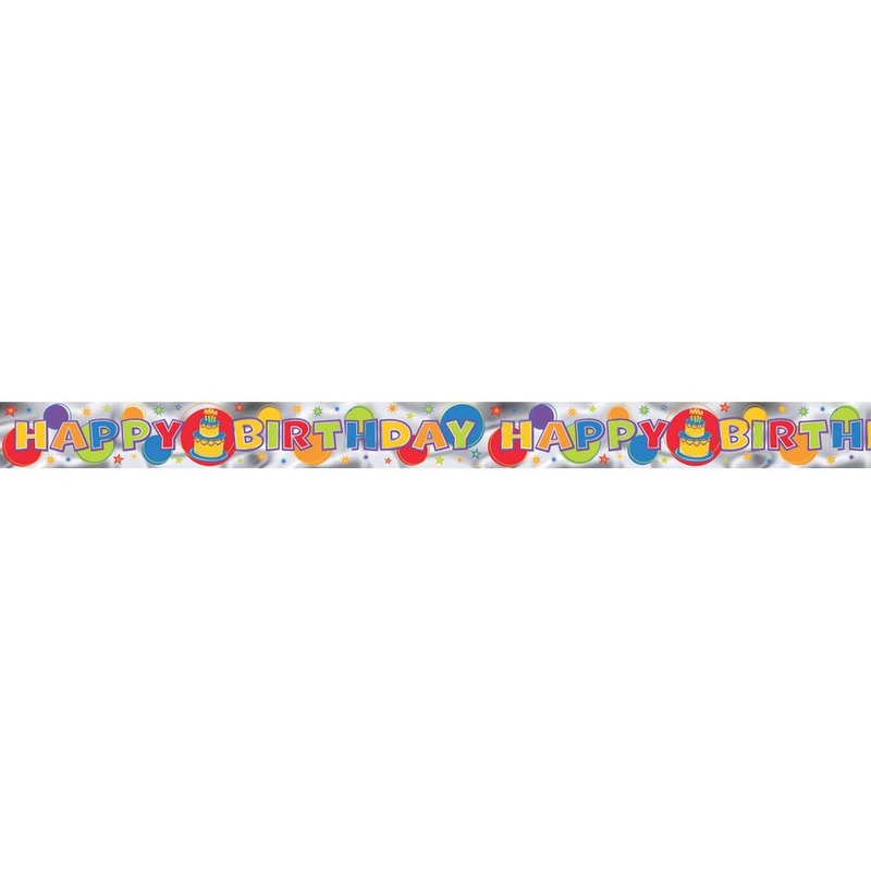 Happy Birthday 12' Foil Banner