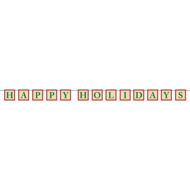 Happy Holidays Letter Banner