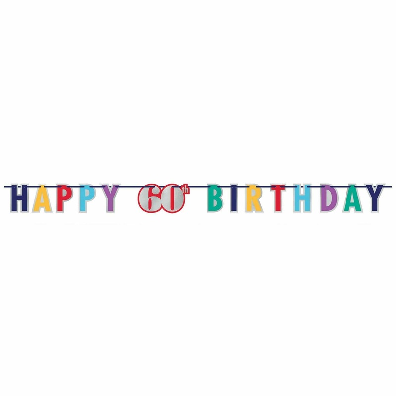 Here's To 60 - Letter Banner