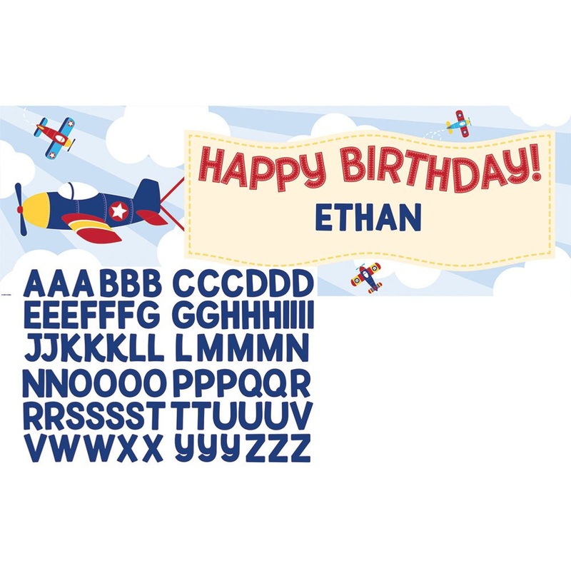 Lil Flyer Airplane Party Banner