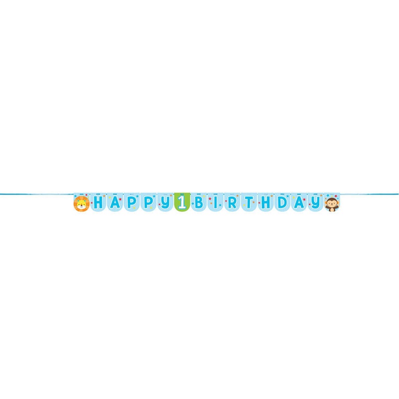 One is Fun Boy Letter Banner