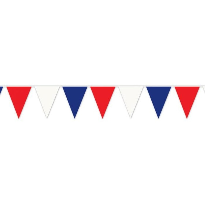 Red, White & Blue Pennant Banner