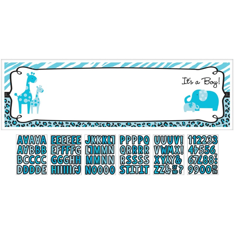 Sweet Safari Boy Party Banner