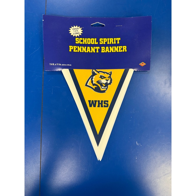 Wheeler Grad Pennant Banner