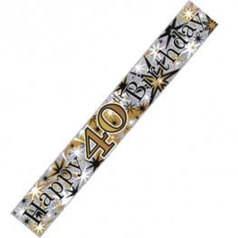 40th Birthday Banner