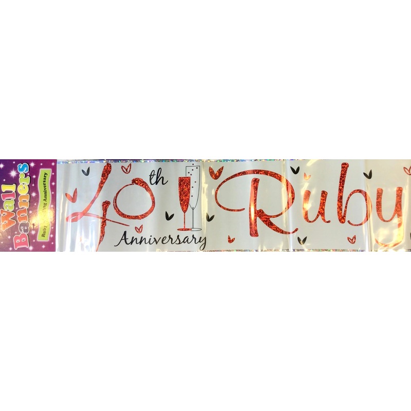 40th Ruby Anniversary Banner