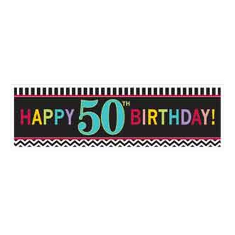 50th Giant Banner Sign 20x65