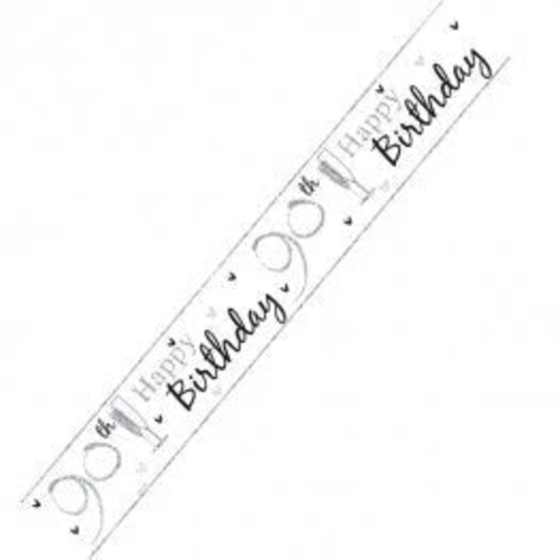 90th Birthday Banner