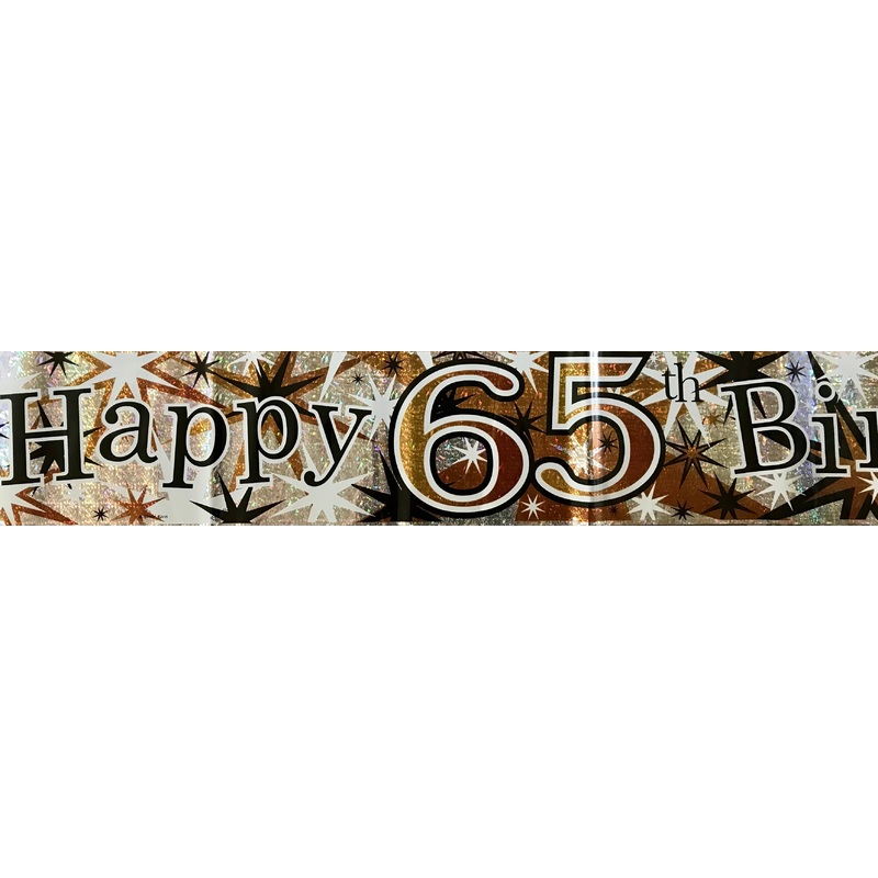 Age 65 Birthday Banner
