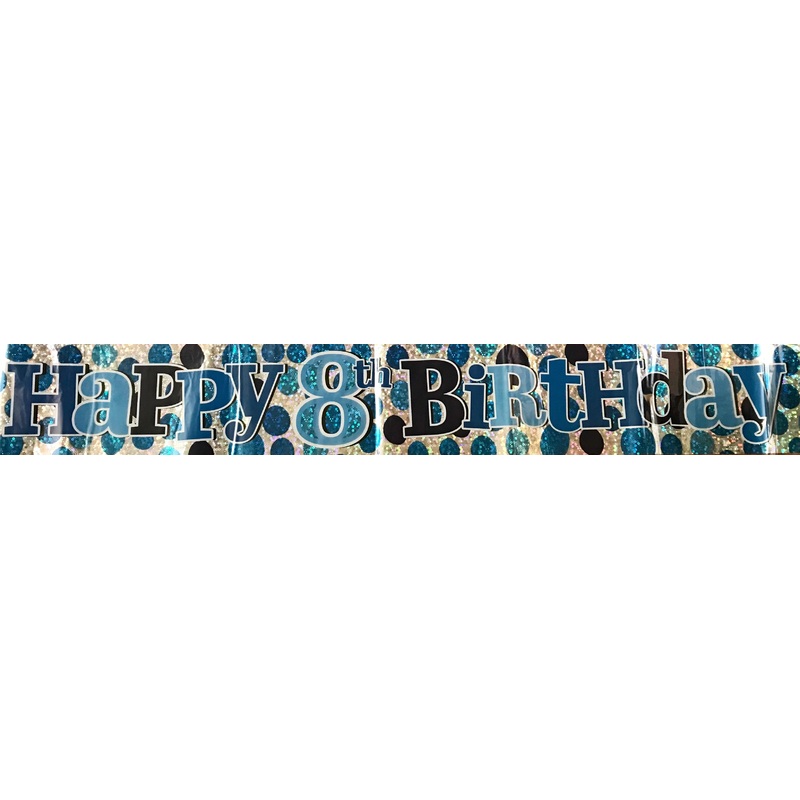 Age 8 Birthday Banner