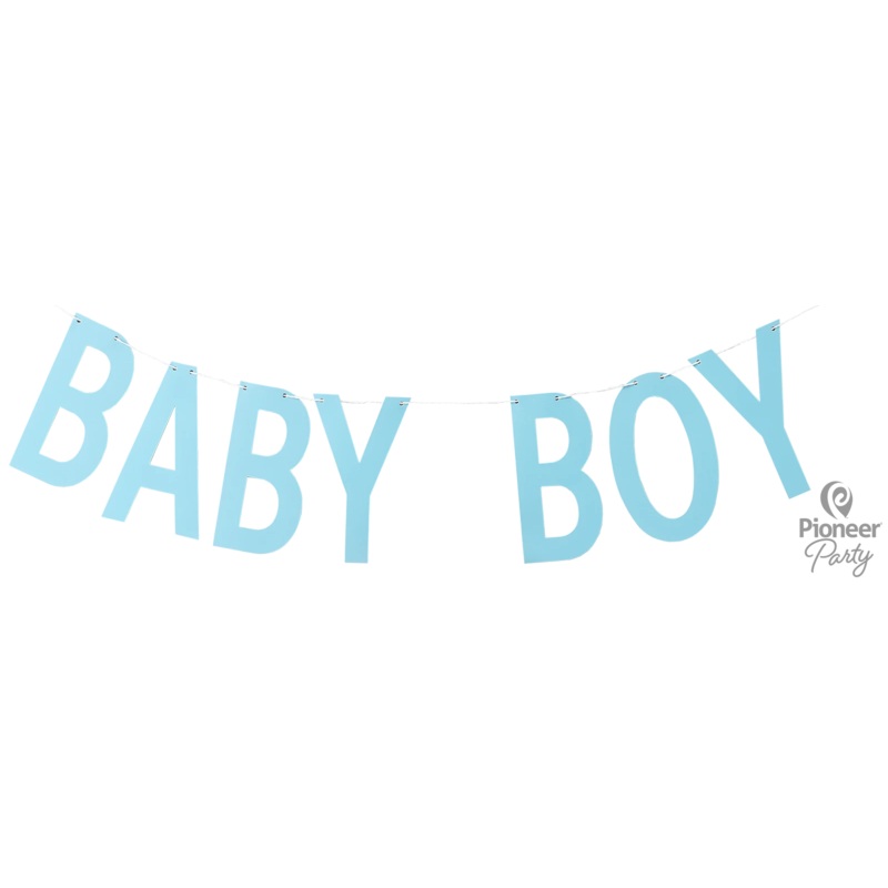 Baby Boy Letter Banner