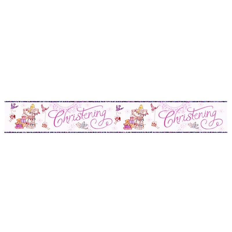 Christening Foil Banner