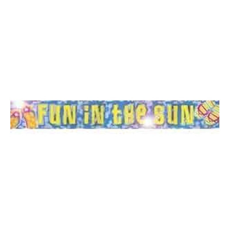 Flip Flop Fun Foil Banner 12ft