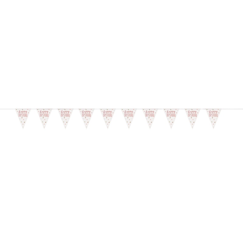 Glitz Rose Gold Flag Banner 9ft