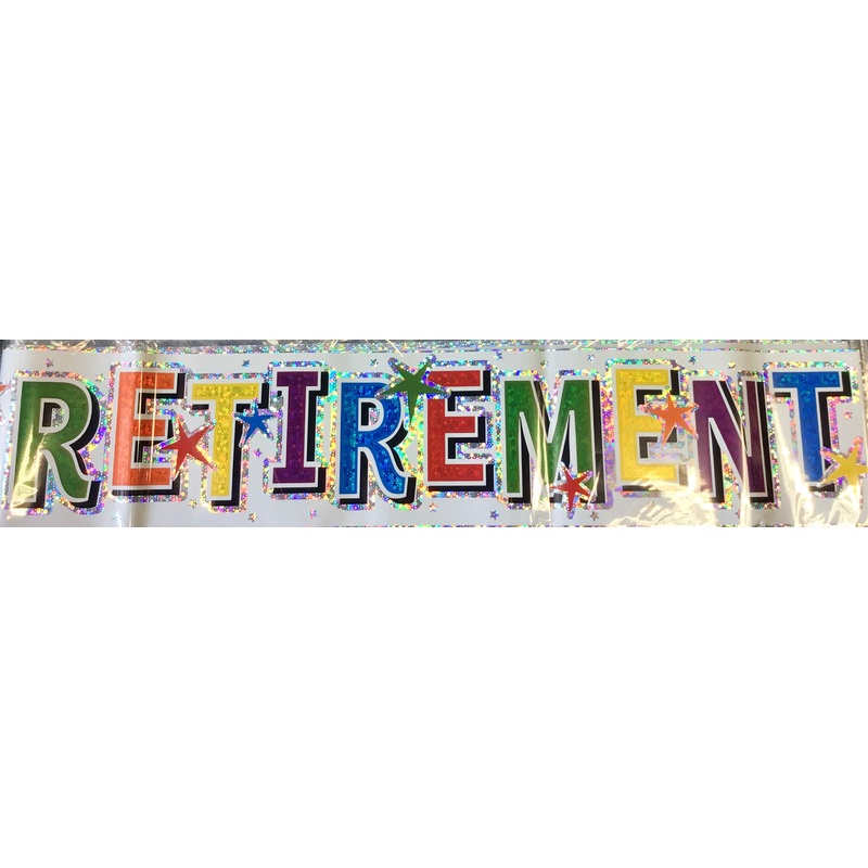 Happy Retirement Banner - Bright