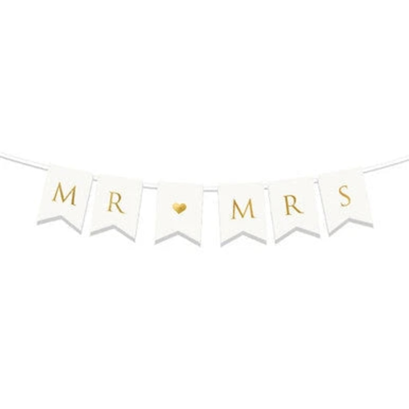 Mr & Mrs Letter Banner