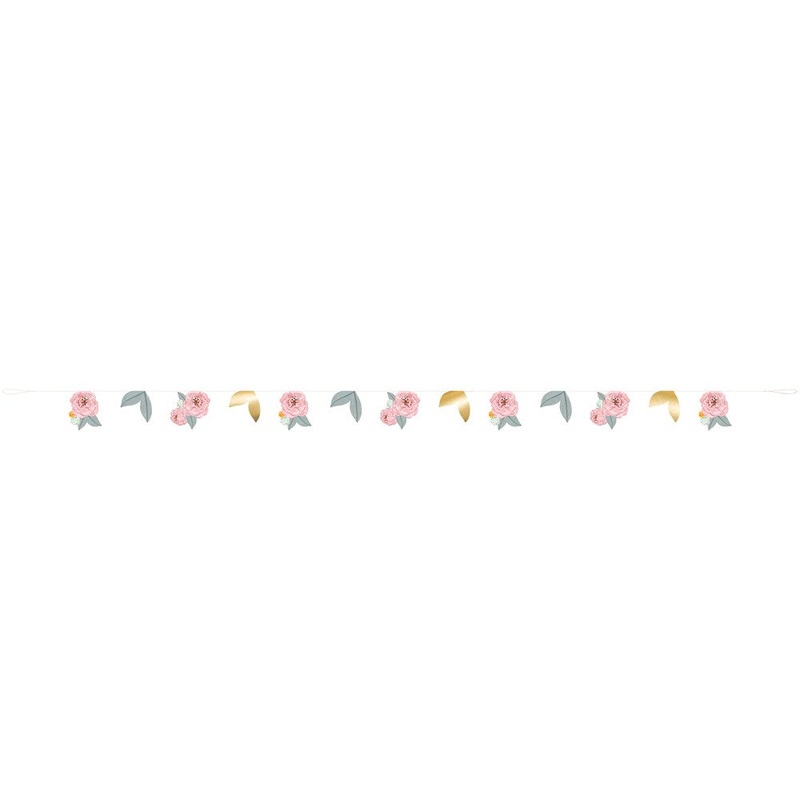 Painted Floral Cutout Banner 9ft
